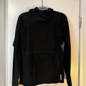 Melanzana Black Microgrid Fleece Pullover Men’s M